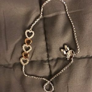 Two toned adjustable bracelet